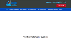 Desktop Screenshot of plumbermatewater.com
