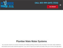 Tablet Screenshot of plumbermatewater.com